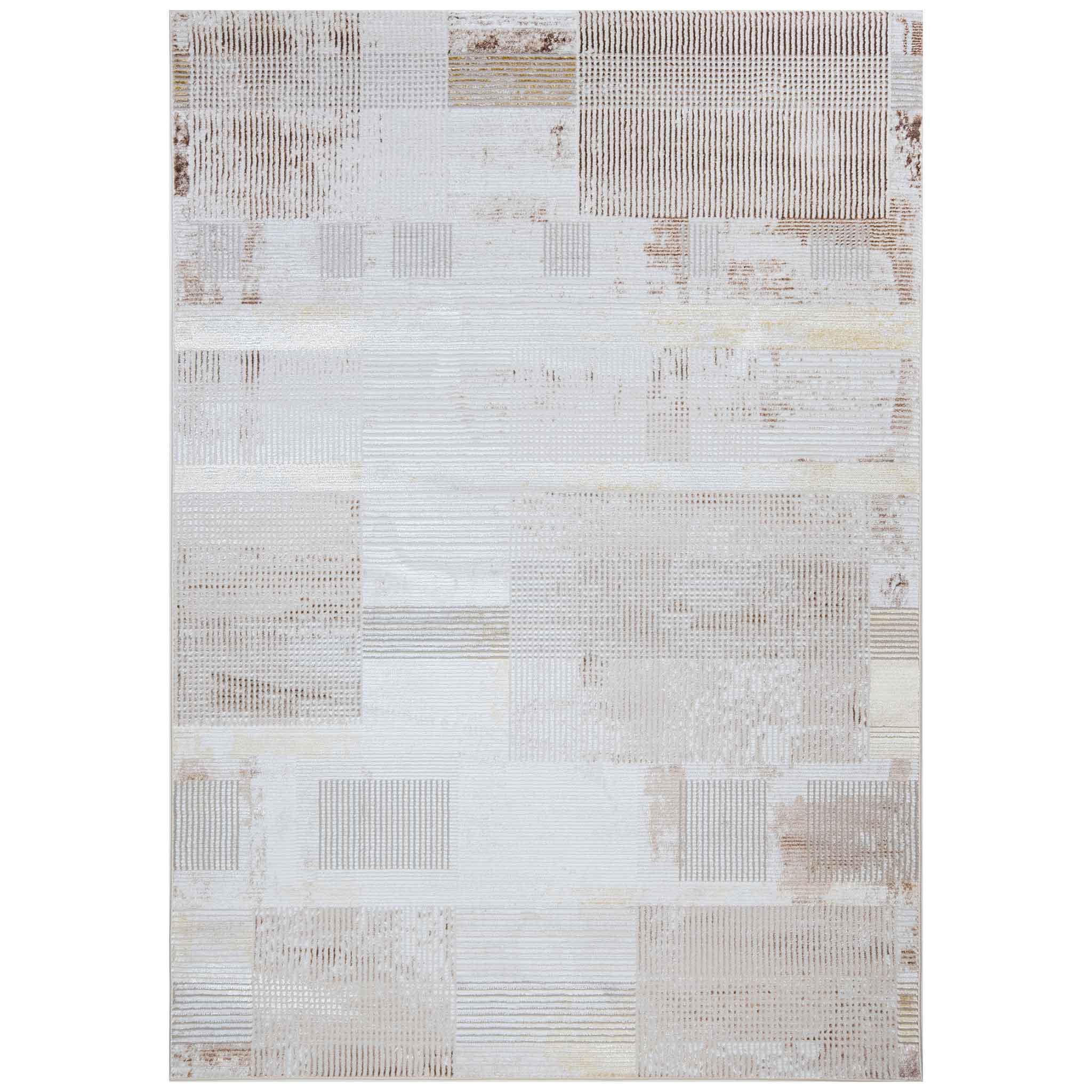 Tapete Decorativo Baltea R1012 Gris / Crema / Oro – Contemporáneo · Interior