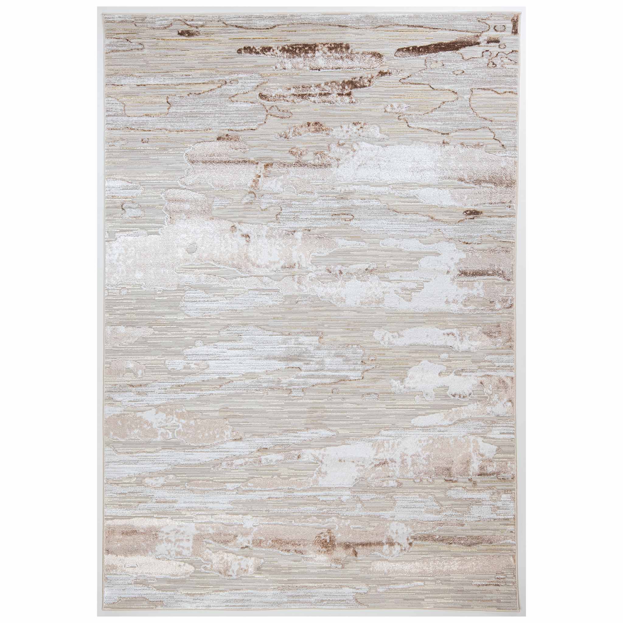 Tapete Decorativo Baltea R1013 Gris / Crema / Oro – Abstracto · Interior