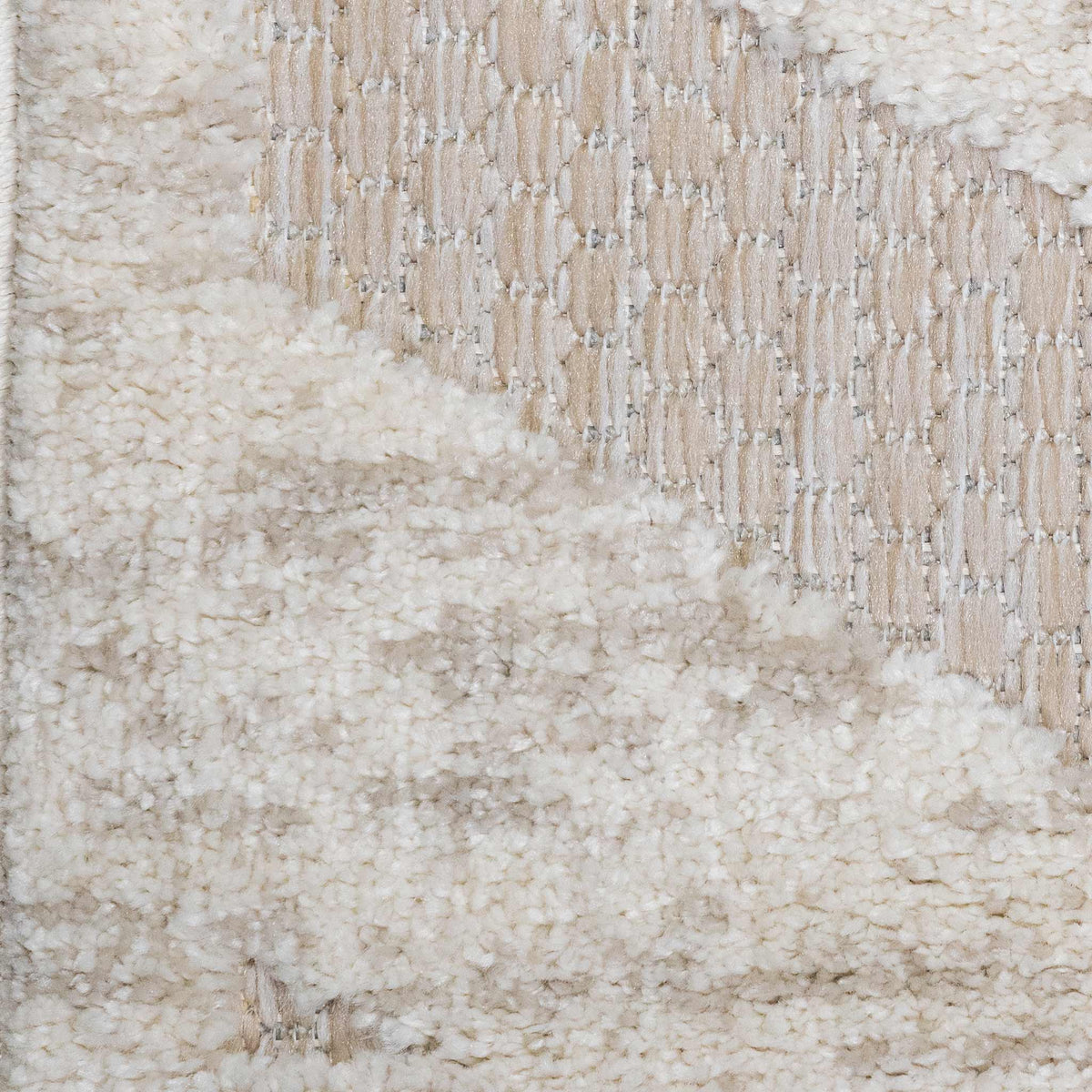 Tapete Decorativo Belina U6056 Beige / Marfil – Geométrico · Exterior