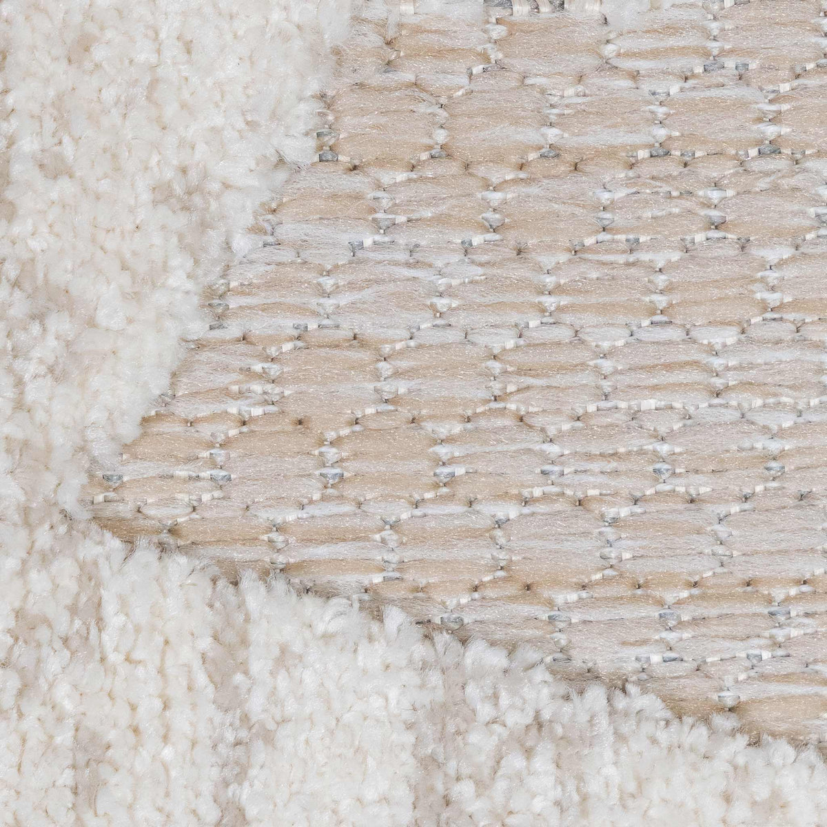 Tapete Decorativo Belina U6056 Beige / Marfil – Geométrico · Exterior