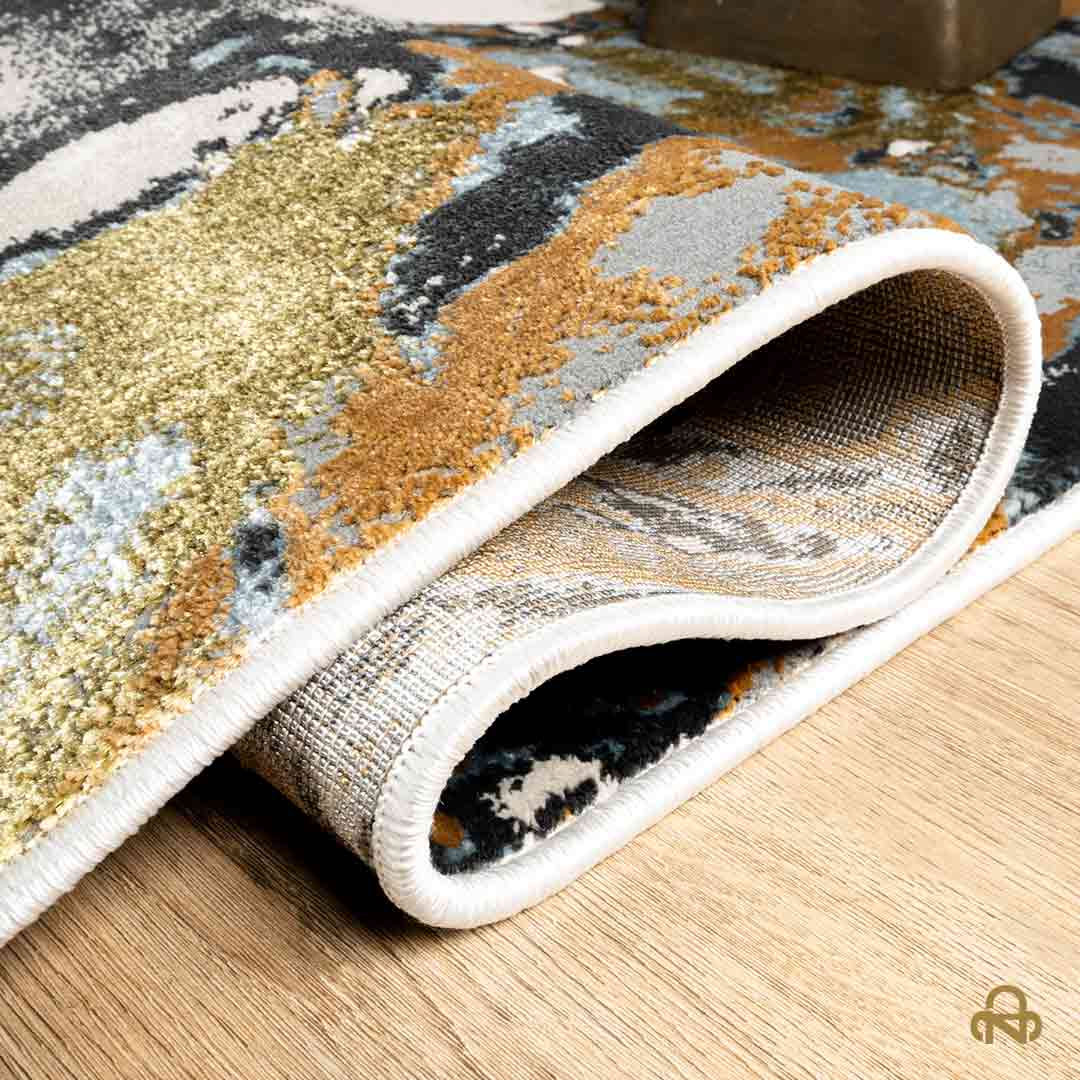 Tapete Decorativo Belma U6037 Oro / Taupe – Abstracto · Interior