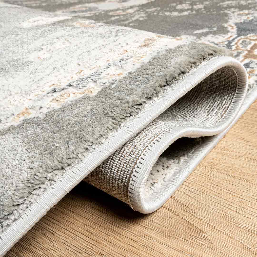 Tapete Decorativo Besni T4052 Gris / Oro – Abstracto · Interior