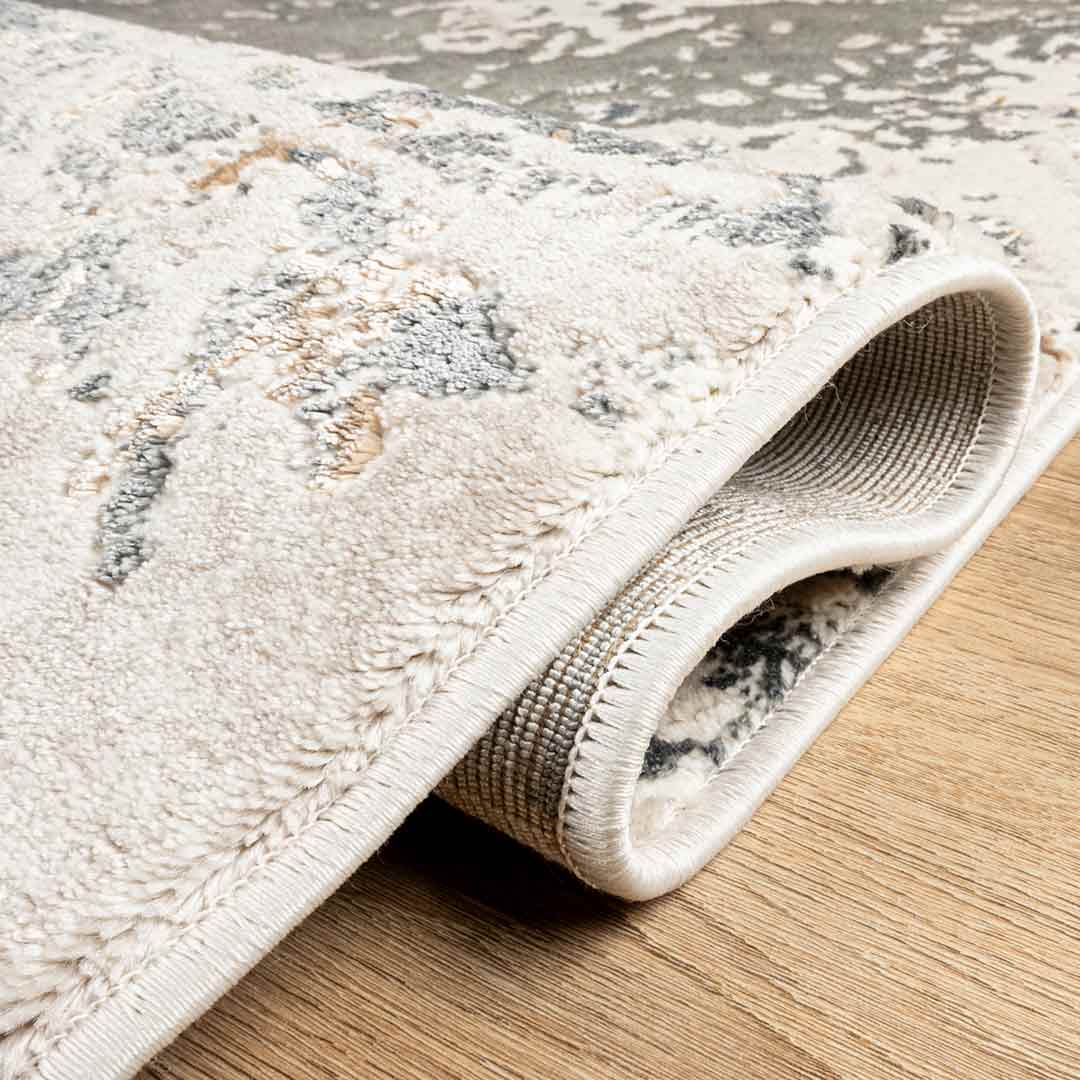 Tapete Decorativo Besni T4055 Gris / Oro – Abstracto · Interior