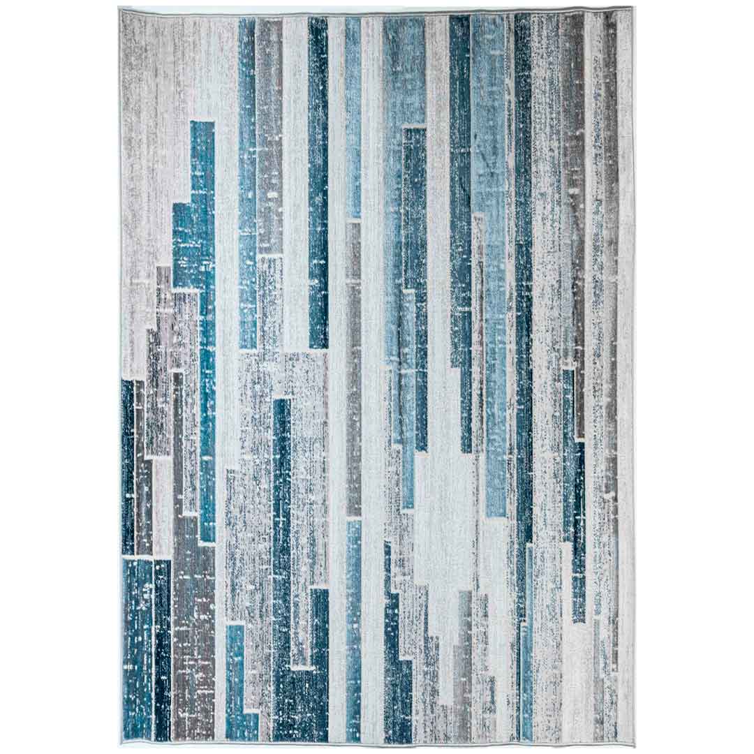 Tapete Decorativo Betsi U5036 Crema / Azul – Abstracto · Interior
