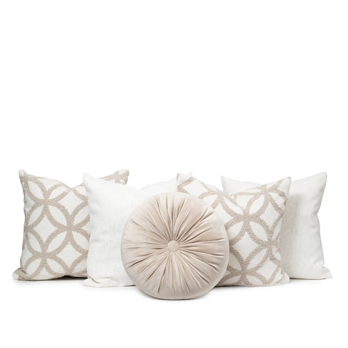 Set 5 Cojines Decorativos A&A Beige — Calidez Natural Atemporal · Interior