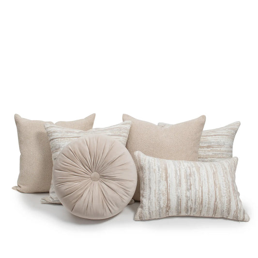 Set 6 Cojines Decorativos A&A Beige — Serenidad Natural · Interior