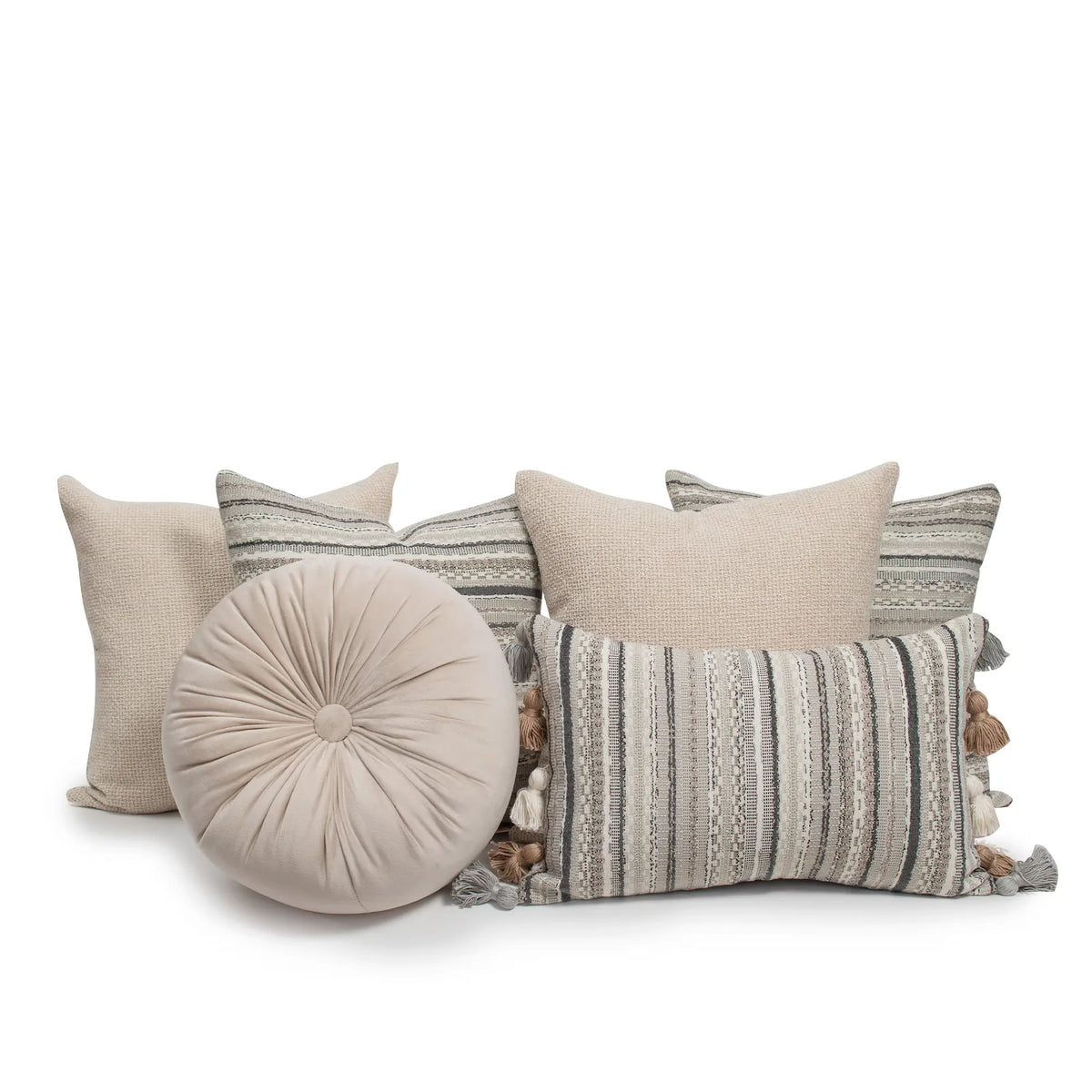 Set 6 Cojines Decorativos A&A Beige — Serenidad Natural · Interior