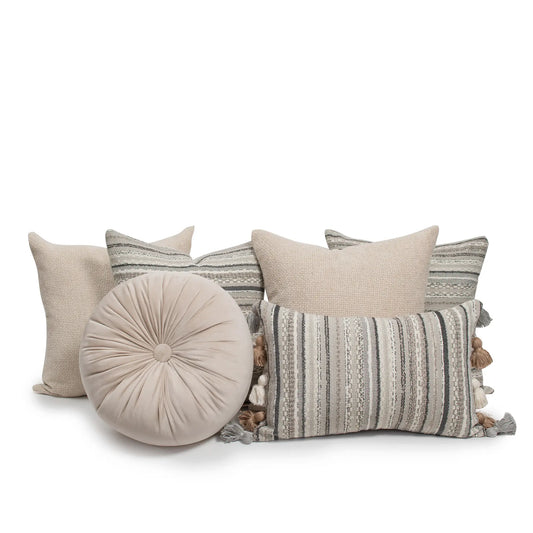 Set 6 Cojines Decorativos A&A Beige — Serenidad Natural · Interior