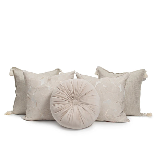Set 5 Cojines Decorativos A&A Beige — Calidez Natural Atemporal · Interior