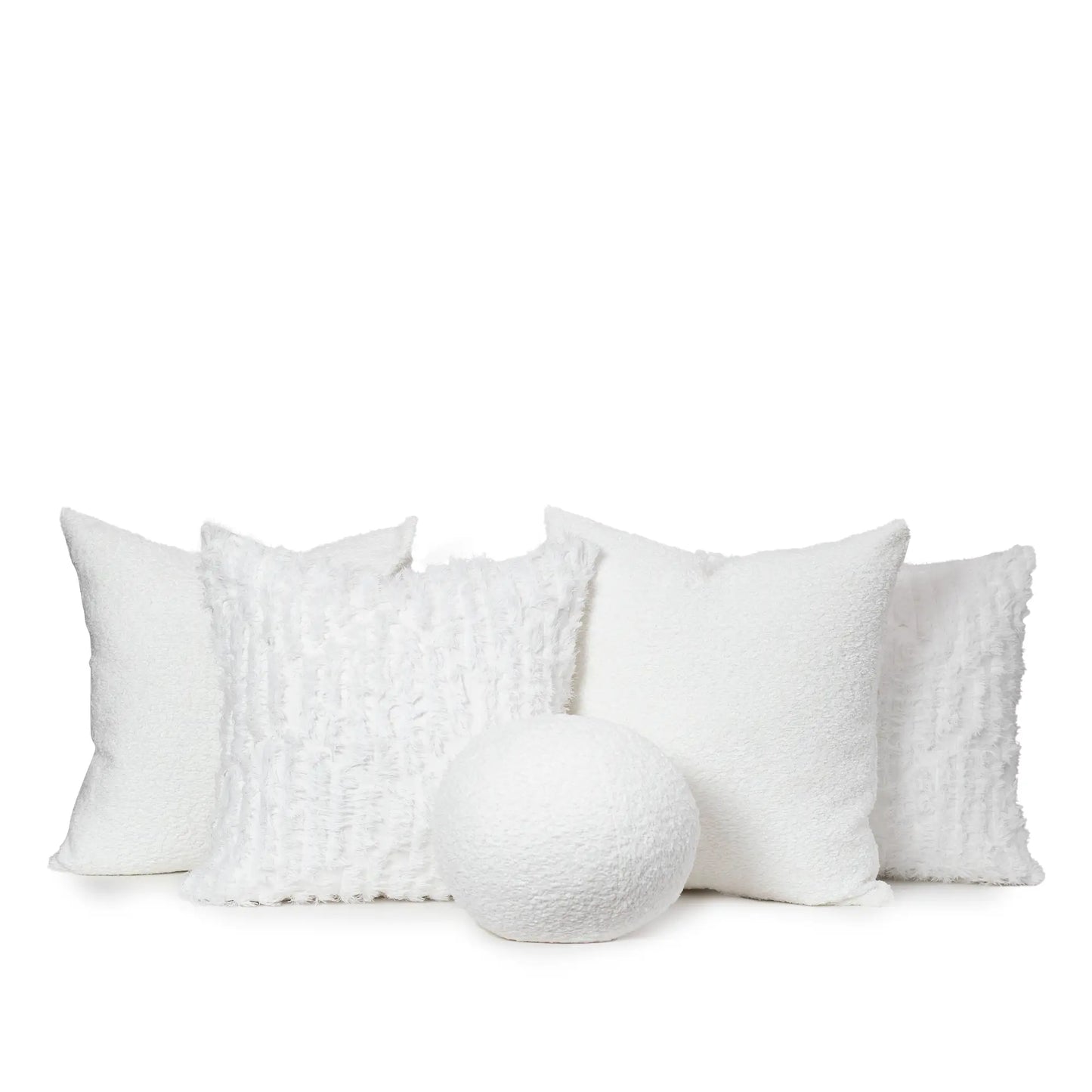 Set 5 Cojines Decorativos A&A Blanco — Serenidad Minimalista · Interior