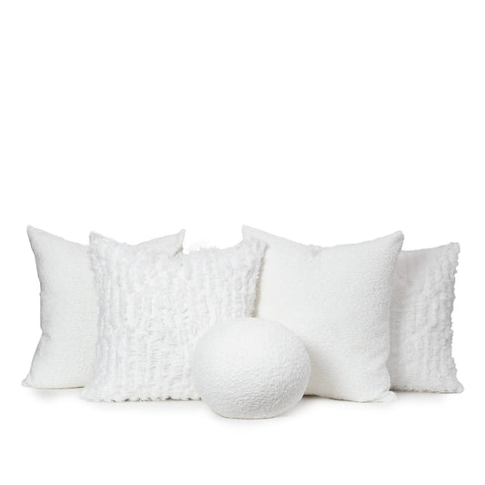 Set 5 Cojines Decorativos A&A Blanco — Serenidad Minimalista · Interior