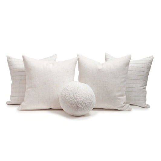Set 5 Cojines Decorativos A&A Blanco — Pureza Luminosa · Interior