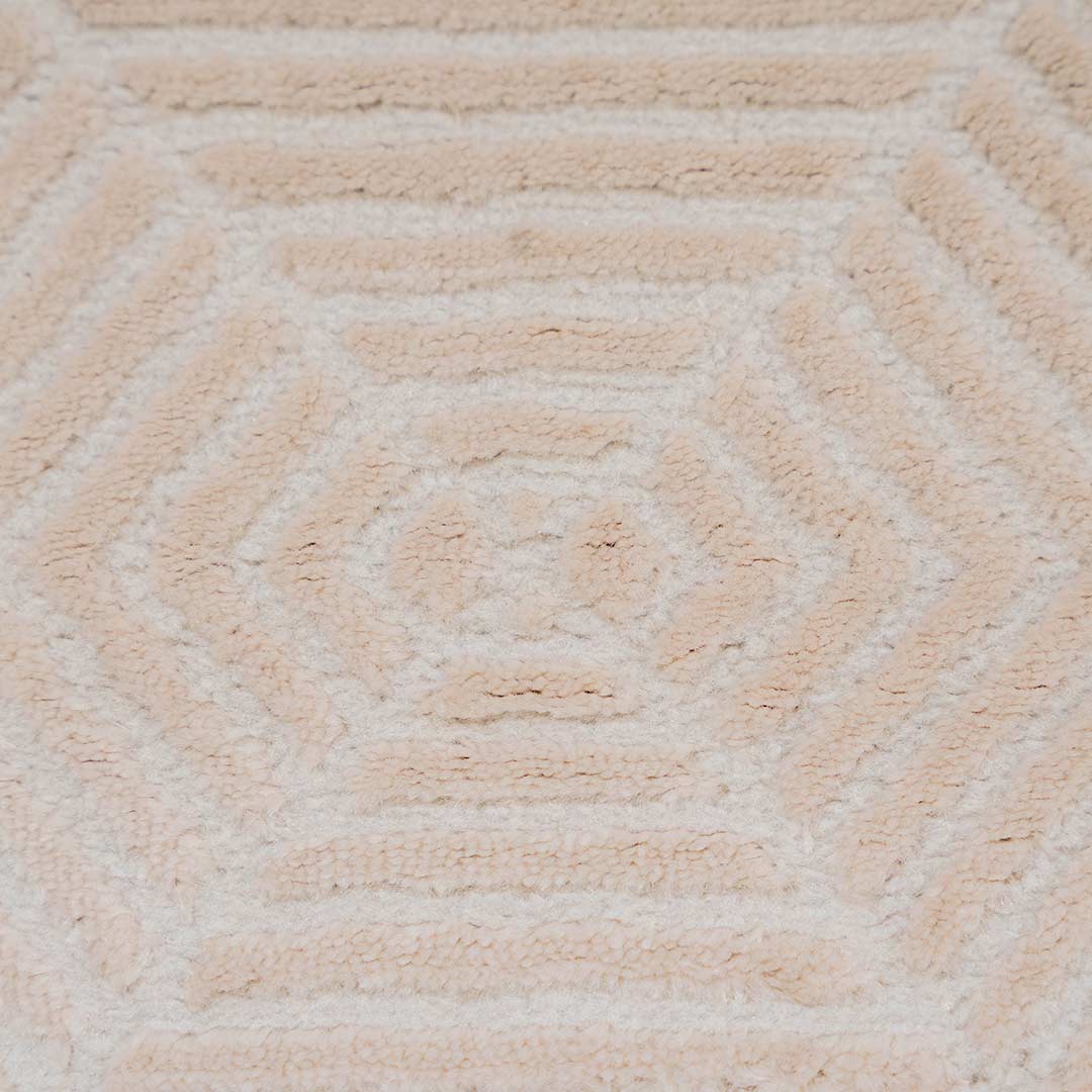 Tapete Decorativo Brenta U9001 Crema / Oro – Geométrico · Interior