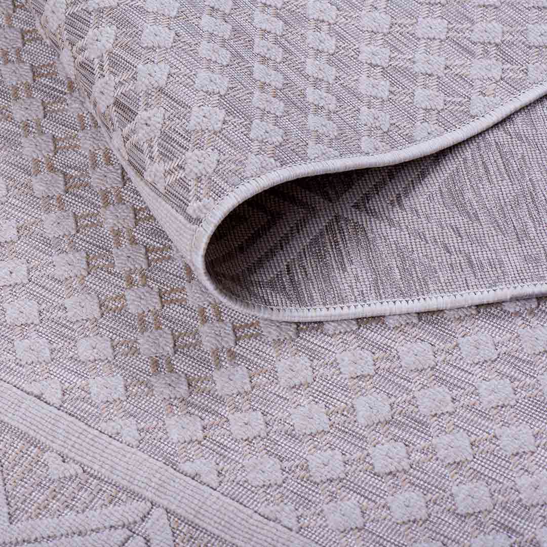 Tapete Decorativo Cabo 2004R Ivory – Geométrico · Exterior