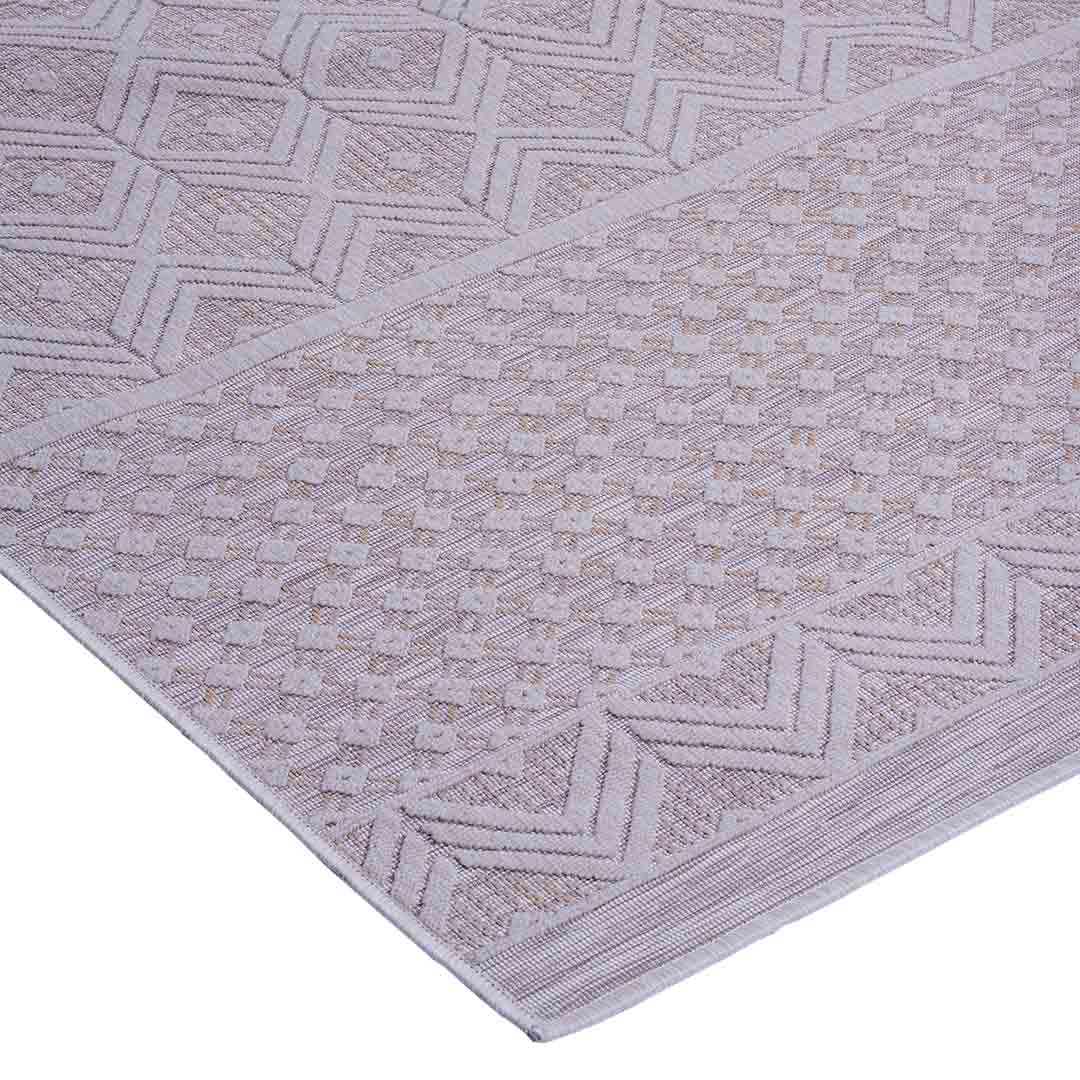 Tapete Decorativo Cabo 2004R Ivory – Geométrico · Exterior
