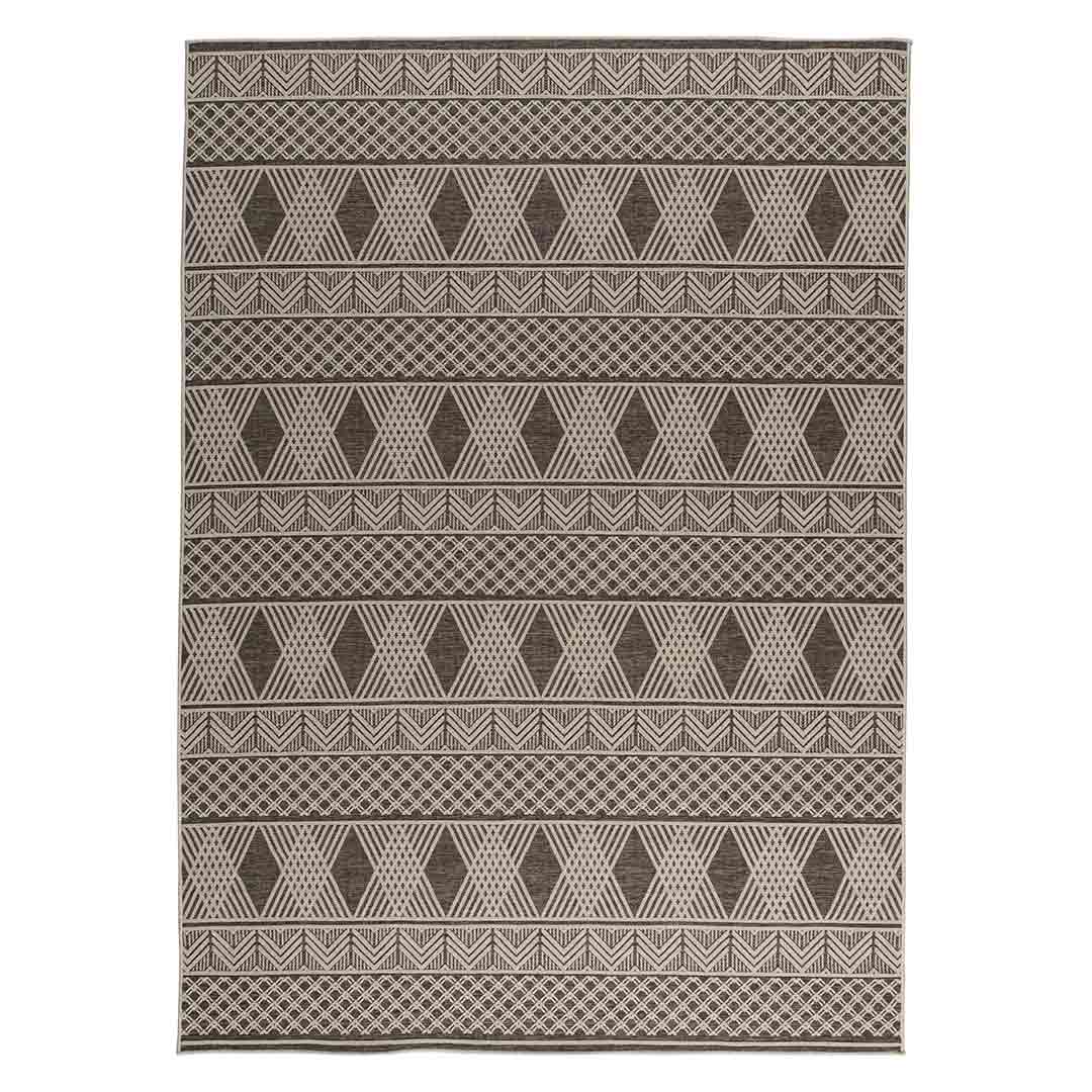 Tapete Decorativo Cabo 2008R Gris / Ivory – Geométrico · Exterior