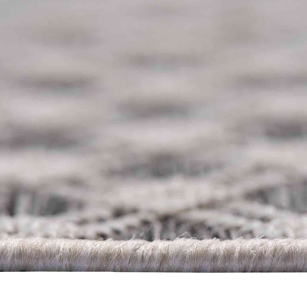 Tapete Decorativo Cabo 2008R Gris / Ivory – Geométrico · Exterior