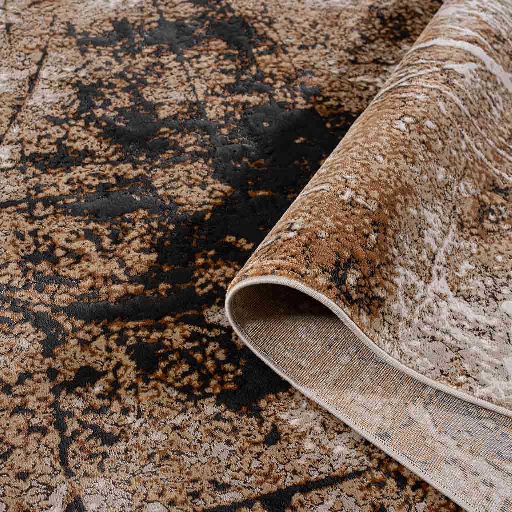 Tapete Decorativo Carat 1055C Beige / Café – Abstracto · Interior