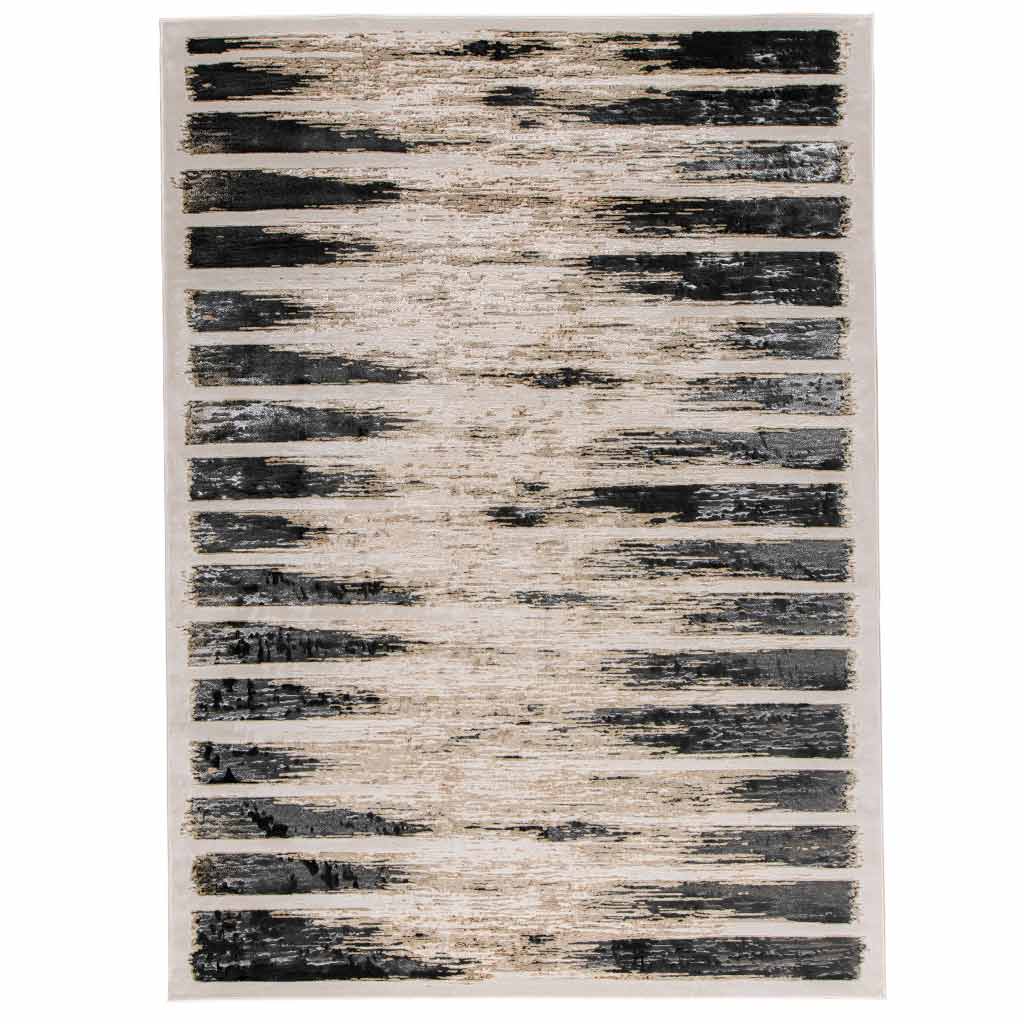 Tapete Decorativo Carat 1056C Charcoal / Dorado – Abstracto · Interior