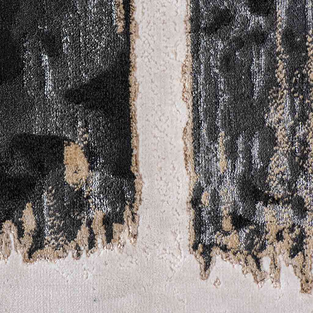Tapete Decorativo Carat 1056C Charcoal / Dorado – Abstracto · Interior