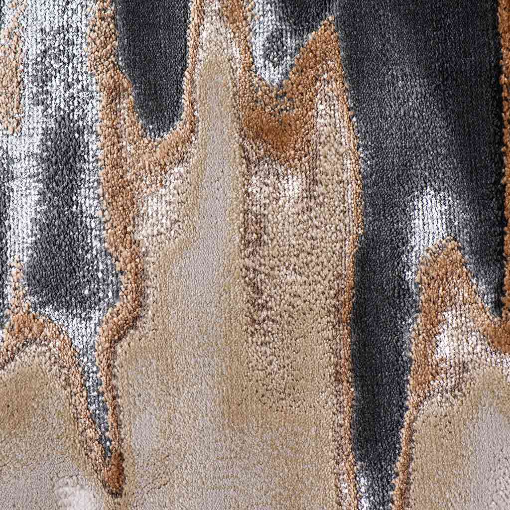 Tapete Decorativo Carat 1057C Negro / Ocre – Abstracto · Interior