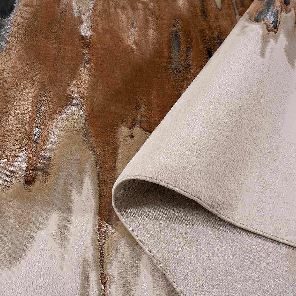 Tapete Decorativo Carat 1057C Negro / Ocre – Abstracto · Interior