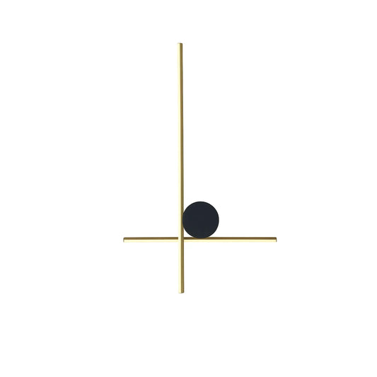 Arbotante Minimalista CLASSAR00056 Negro y Dorado Class Iluminación