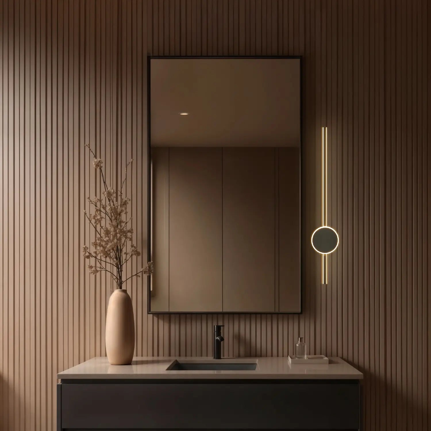 Arbotante Minimalista CLASSAR00060 Negro Class Iluminación