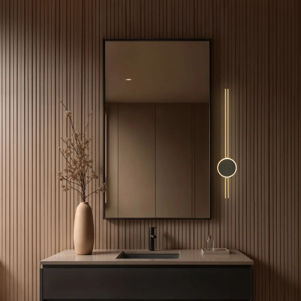 Arbotante Minimalista CLASSAR00060 Negro Class Iluminación