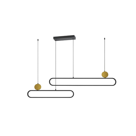 Candil Contemporáneo CLASSCL00028 Negro Dorado Class Iluminación