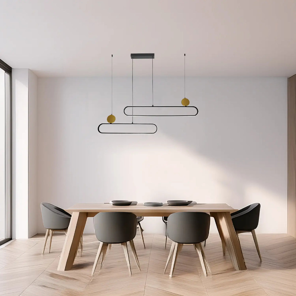 Candil Contemporáneo CLASSCL00028 Negro Dorado Class Iluminación
