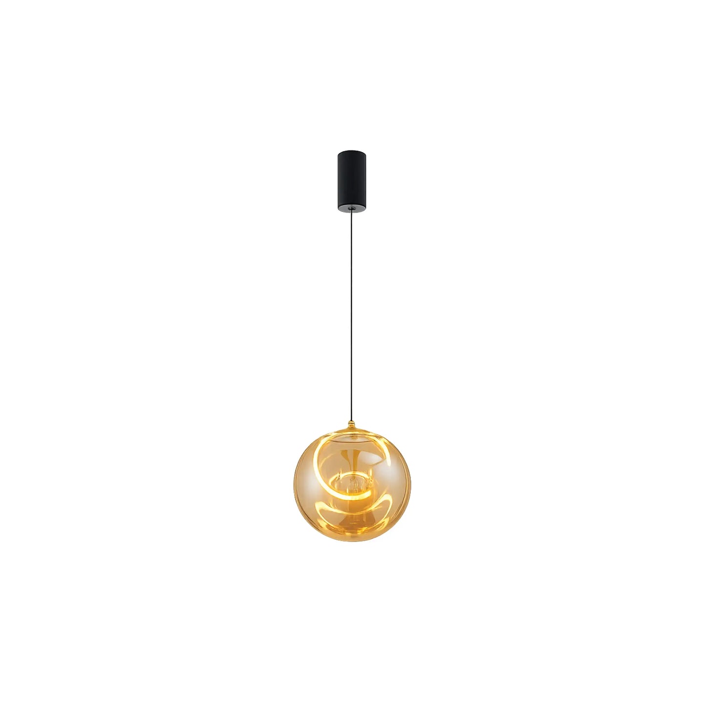 Candil Moderno CLASSCL00049 Ámbar y Dorado Individual Class Iluminación