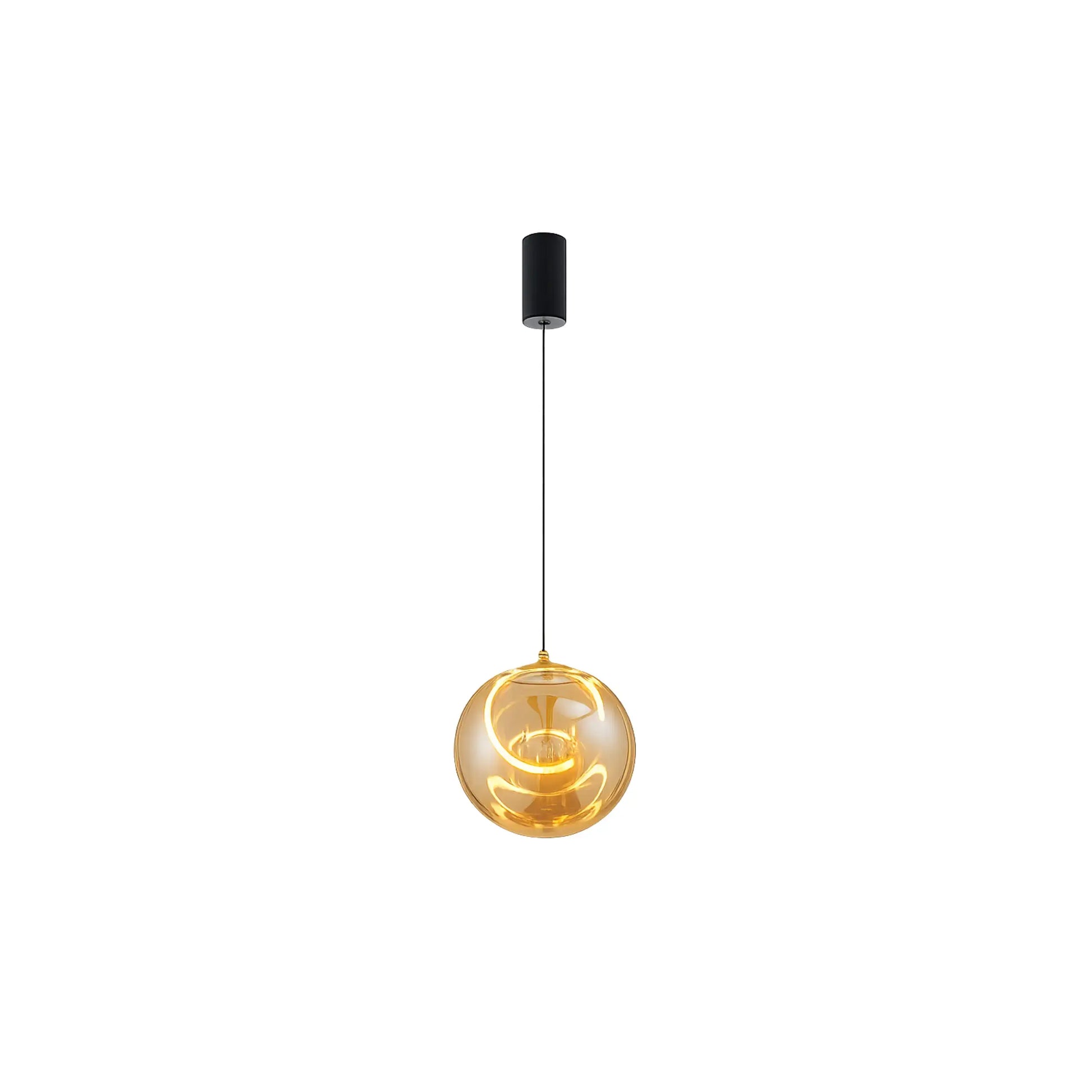 Candil Moderno CLASSCL00049 Ámbar y Dorado Individual Class Iluminación