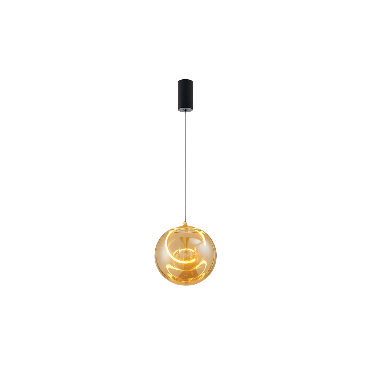 Candil Moderno CLASSCL00049 Ámbar y Dorado Individual Class Iluminación