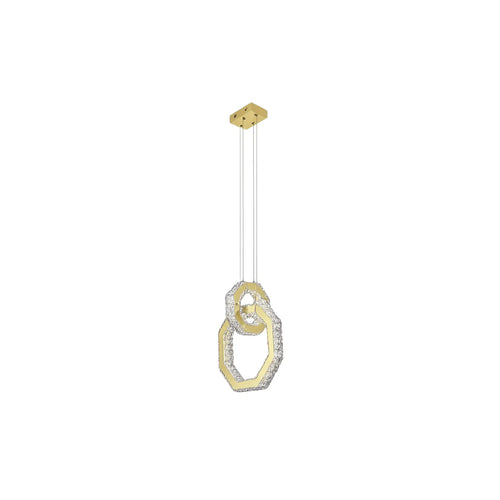 Candil Contemporáneo CLASSCL00074 Dorado con Cristales Individual Class Iluminación