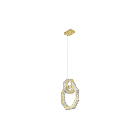 Candil Contemporáneo CLASSCL00074 Dorado con Cristales Individual Class Iluminación