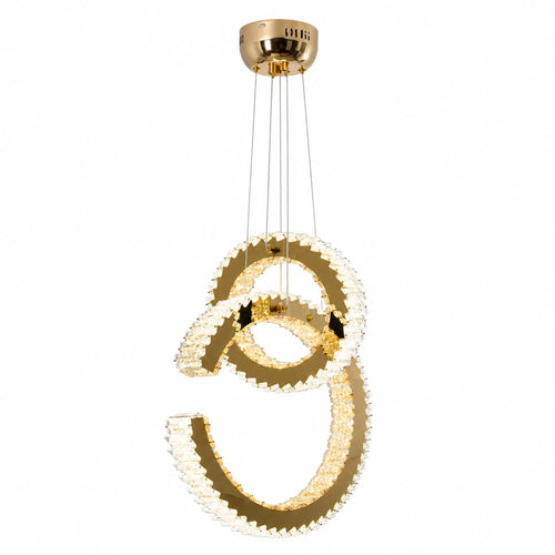Candil Contemporáneo CLASSCL00076 Dorado con Cristales Ámbar Individual Class Iluminación