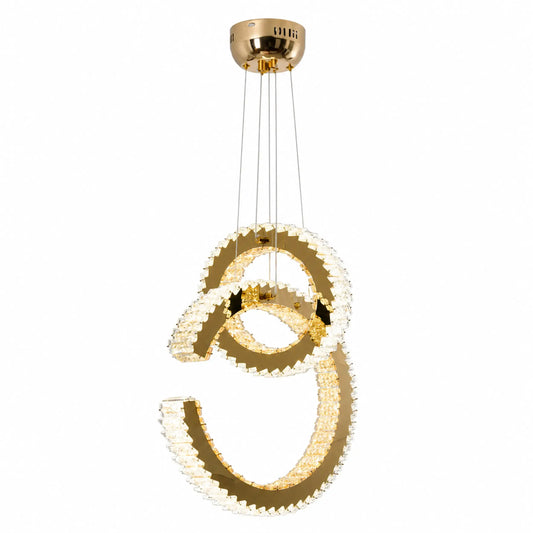 Candil Contemporáneo CLASSCL00076 Dorado con Cristales Ámbar Individual Class Iluminación