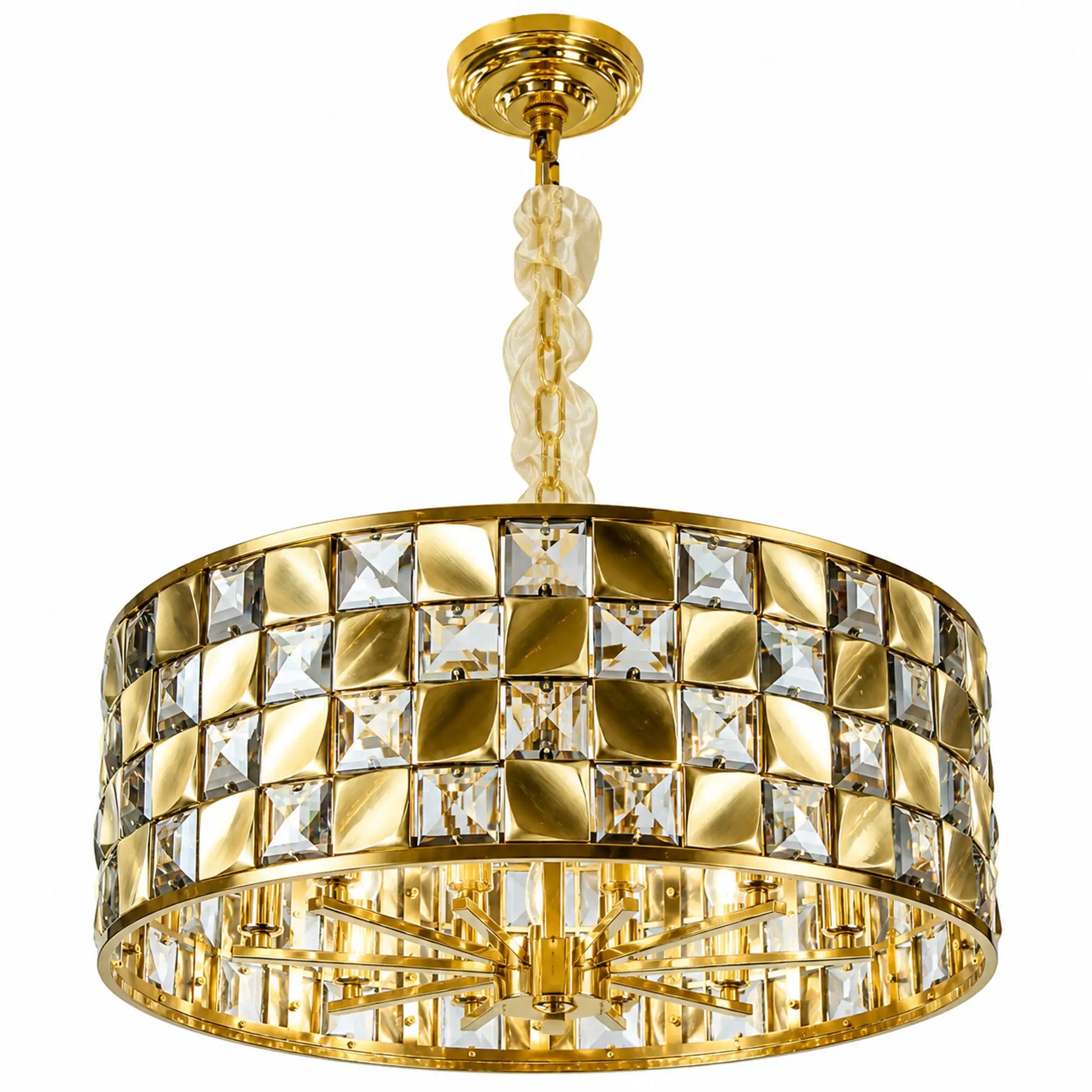 Candil Contemporáneo CLASSCL00080 Dorado y Humo Class Iluminación