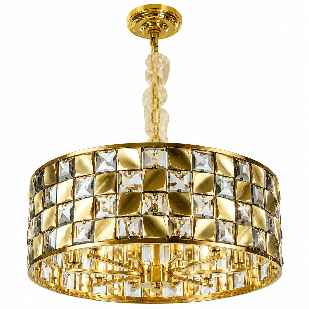 Candil Contemporáneo CLASSCL00080 Dorado y Humo Class Iluminación