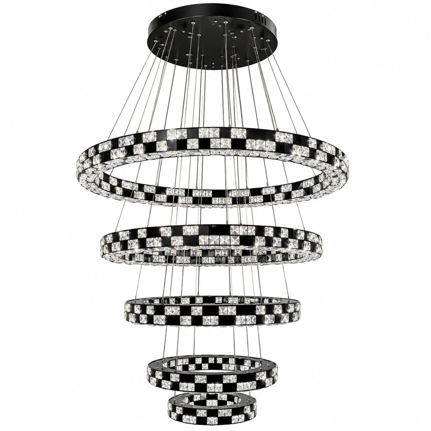 Candil Moderno CLASSCL00114 Negro con Cristal Class Iluminación