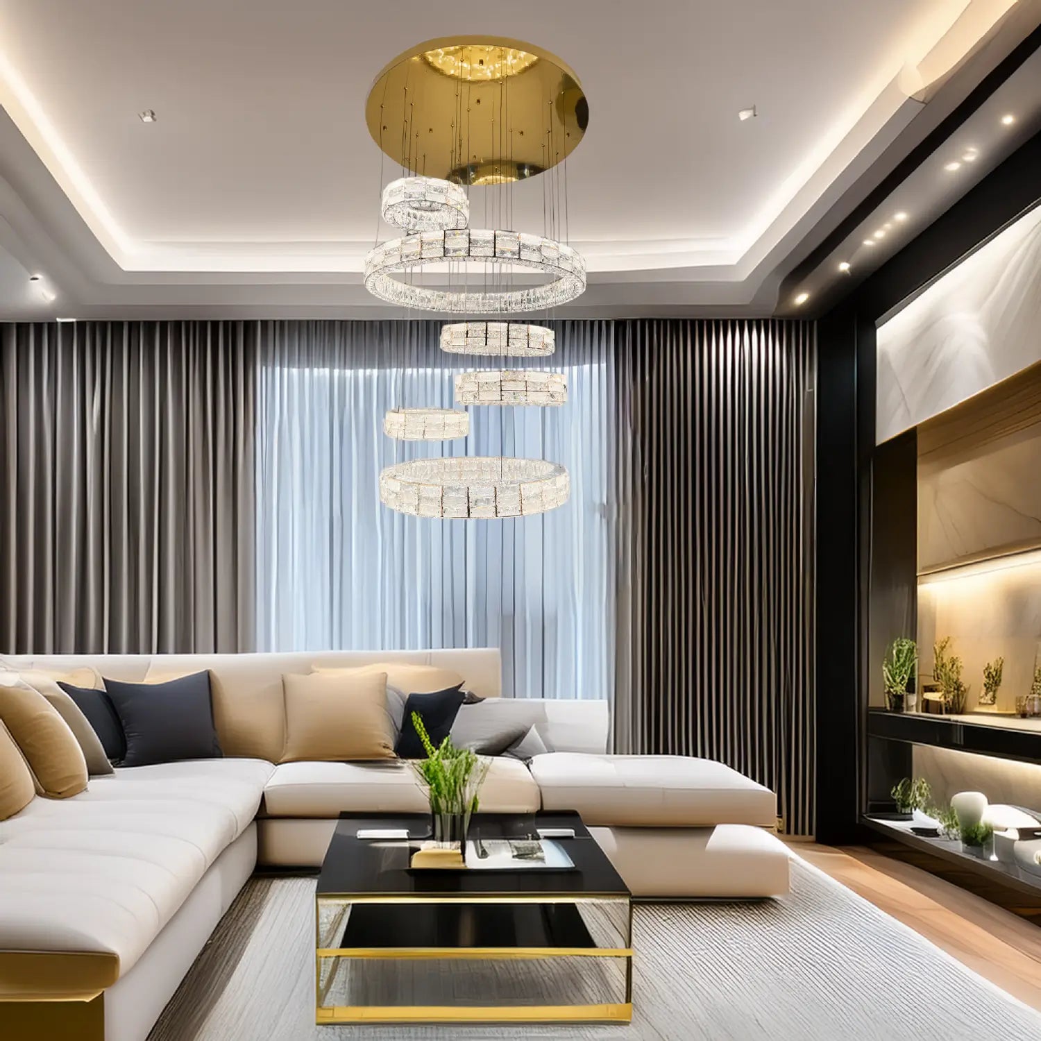 Candil Moderno CLASSCL00115 Dorado Cristal Class Iluminación