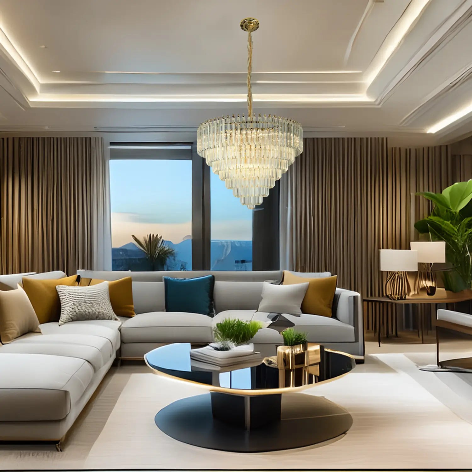 Candil Moderno CLASSCL00117 Dorado con Cristal Class Iluminación
