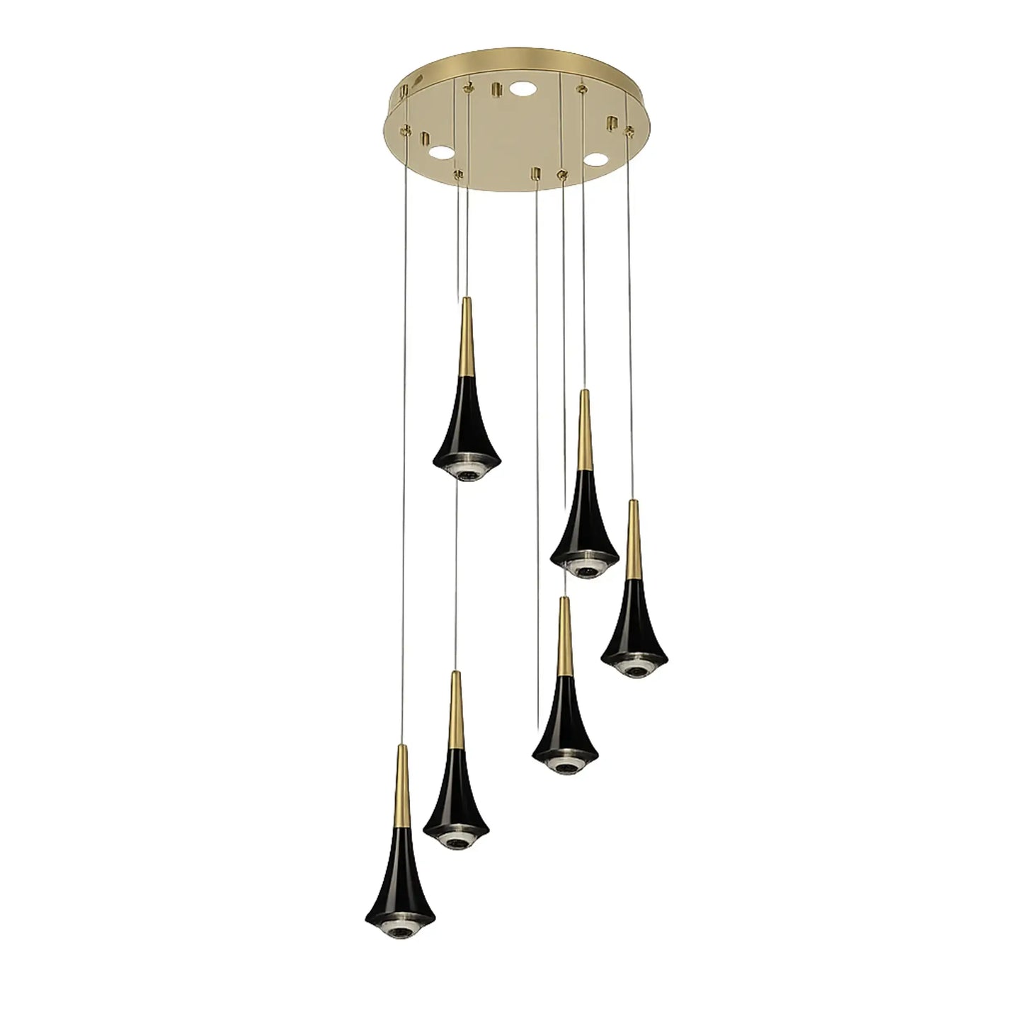 Candil Moderno CLASSCL00138 Dorado y Negro Class Iluminación