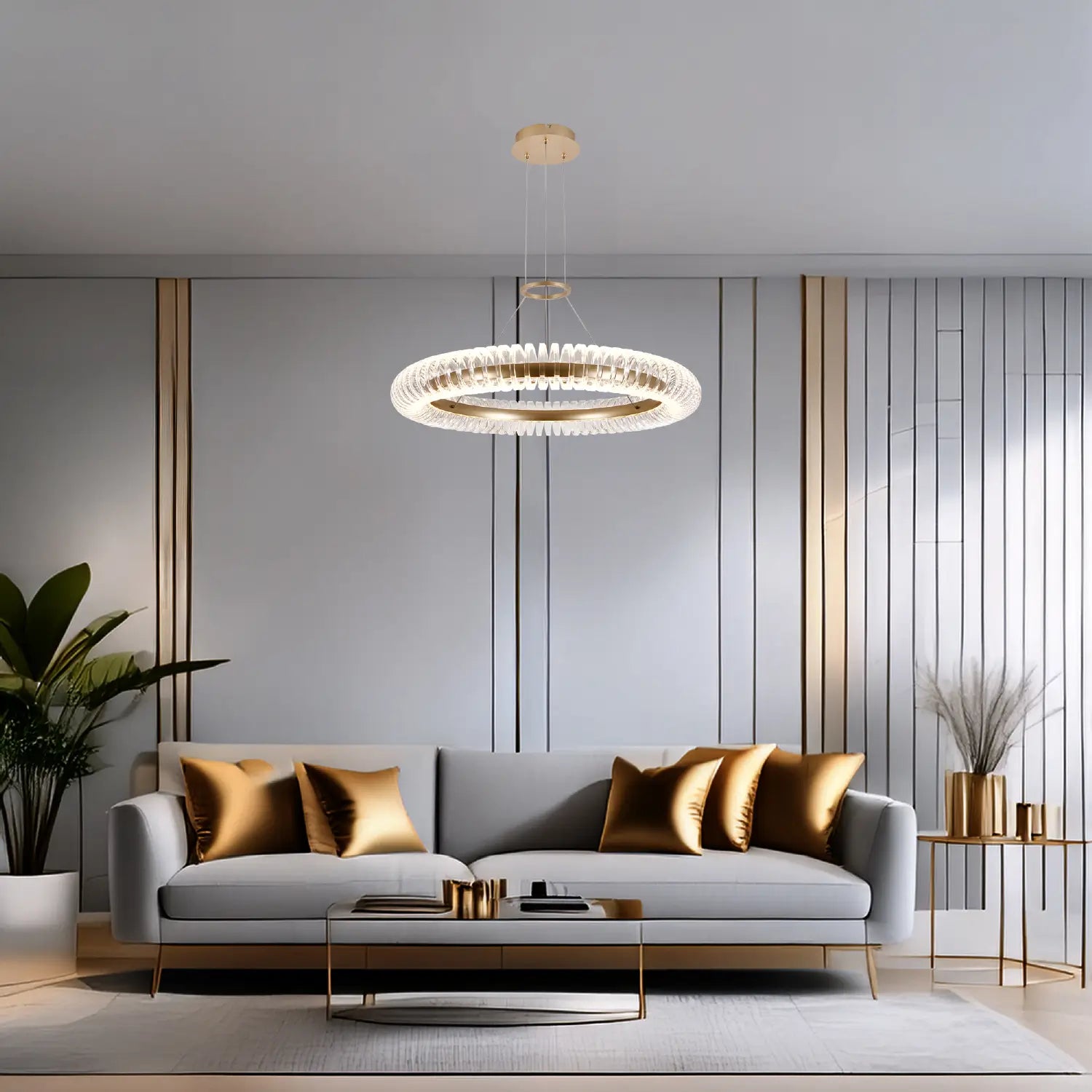Candil Contemporáneo CLASSCL00215 Dorado Class Iluminación