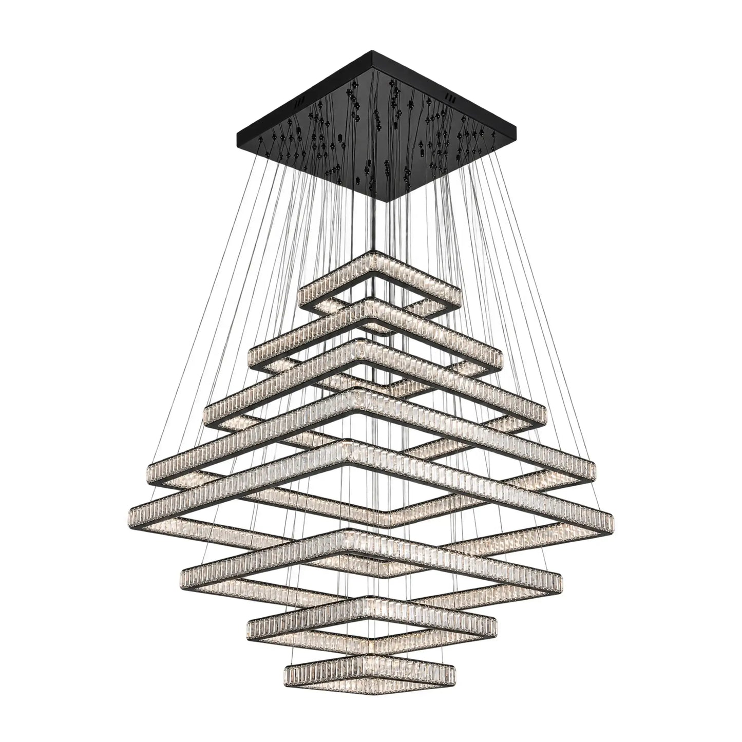 Candil Contemporáneo CLASSCL00268 Negro con Cristal Class Iluminación