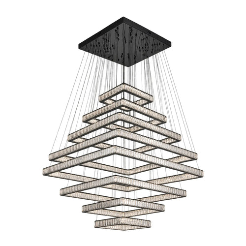 Candil Contemporáneo CLASSCL00268 Negro con Cristal Class Iluminación