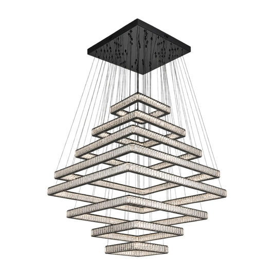 Candil Contemporáneo CLASSCL00268 Negro con Cristal Class Iluminación