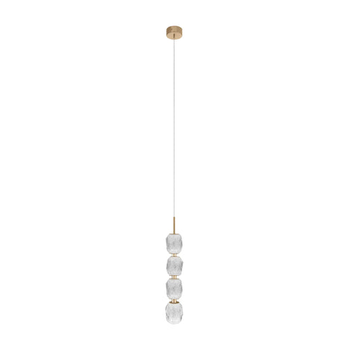 Candil Contemporáneo CLASSCL00286 Dorado con Cristal Claro Individual Class Iluminación