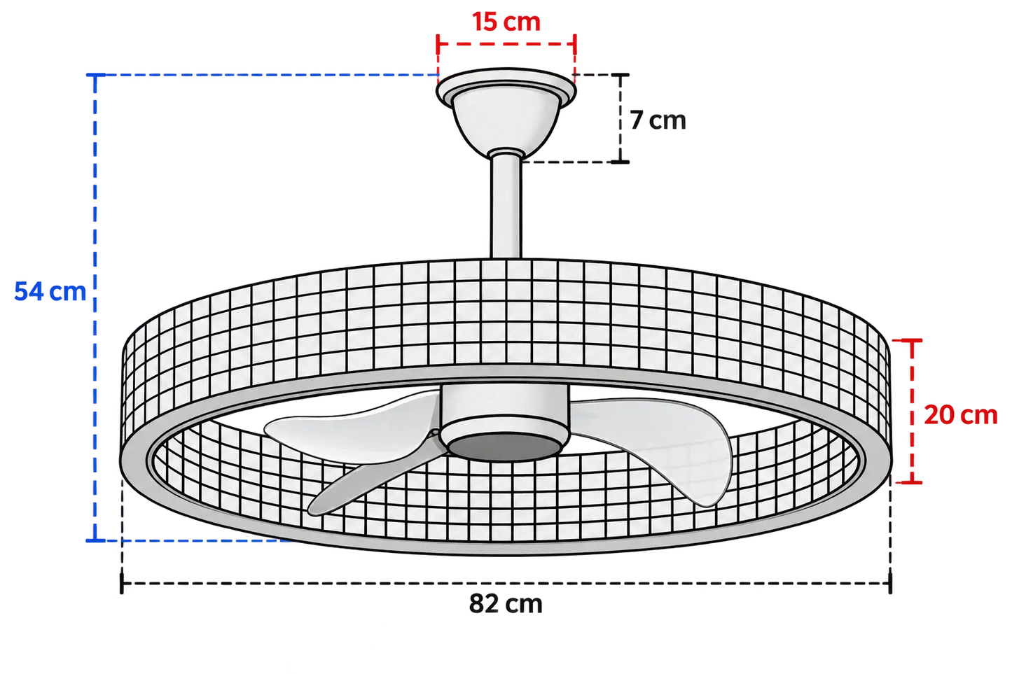 Ventilador Contemporáneo CLASSVE00086 Dorado Cristal Class Iluminación